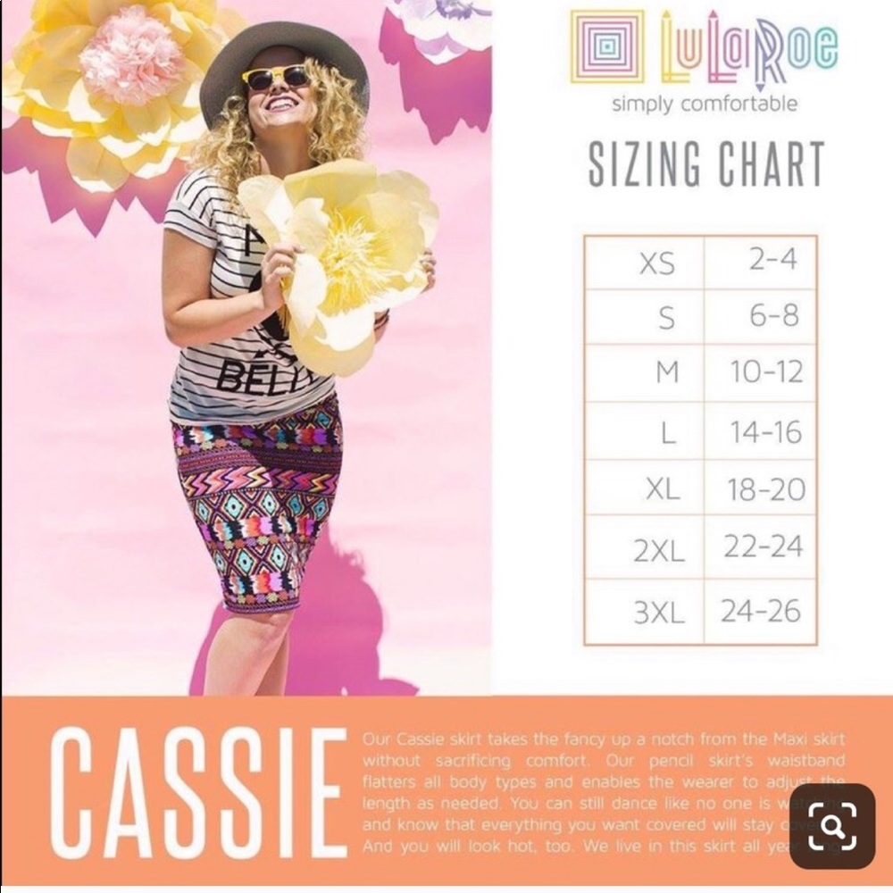 🔴SOLD🔴 Lularoe Vintage Rose print Cassie - Picture 4 of 4